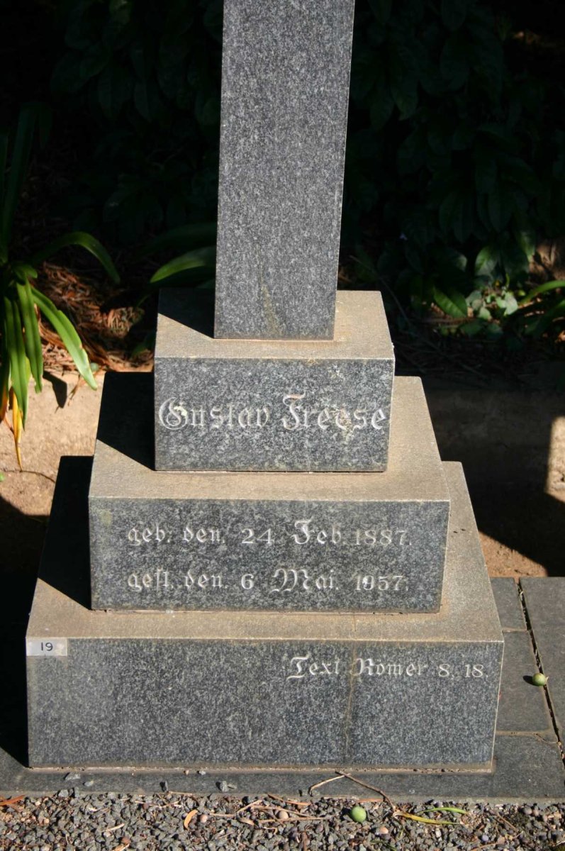 FREESE Gustav 1887-1957