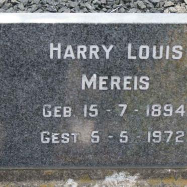 MEREIS Harry Louis 1894-1972