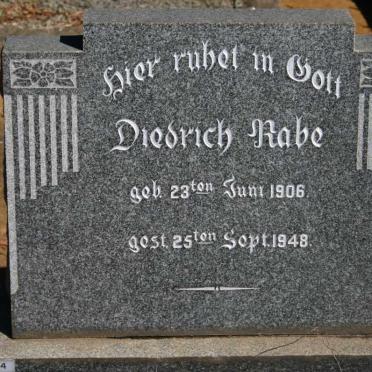 RABE Diedrich 1906-1948