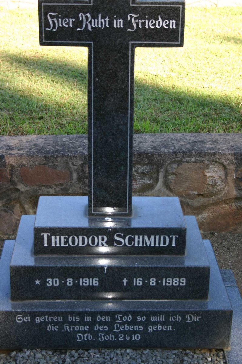 SCHMIDT Theodor 1916-1989