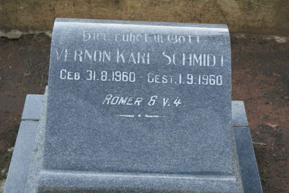 SCHMIDT Vernon Karl 1960-1960