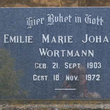 WORTMANN Emilie Marie Johanne 1903-1972