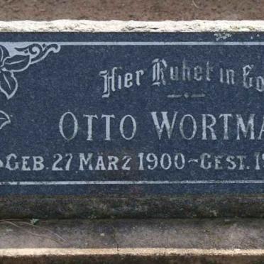 WORTMANN Otto 1900-1938