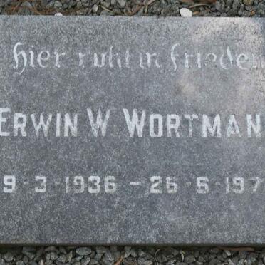 WORTMANN Erwin W. 1936-1976