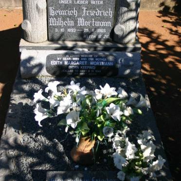 WORTMANN Heinrich Friedrich Wilhelm 1893-1965 &amp; Edith Margaret KEEPING -1944 :: WORTMANN Erwin W 1936-1976
