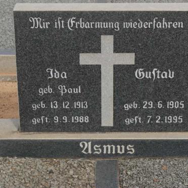 ASMUS Gustav 1905-1995 &amp; Ida PAUL 1913-1988