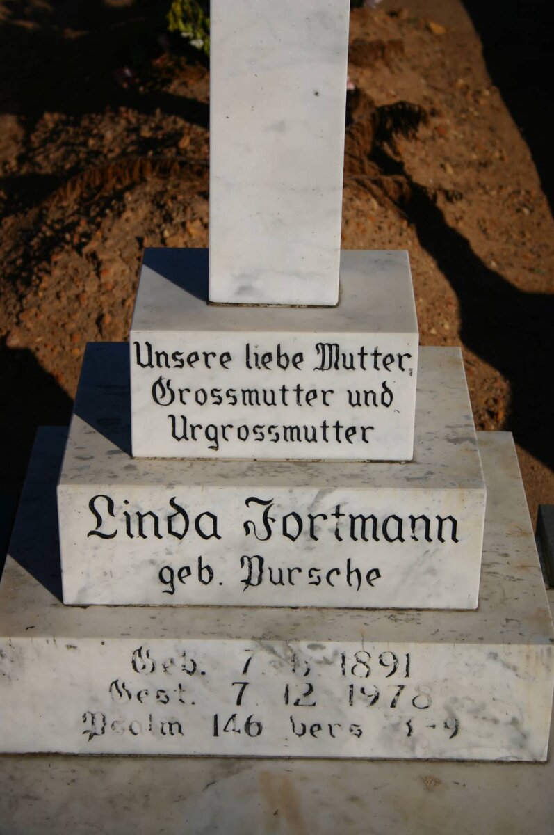 FORTMANN Linda nee PURSCHE 1891-1978