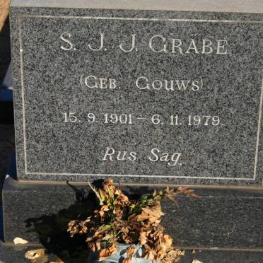 GRABE S.J.J. nee GOUWS 1901-1979
