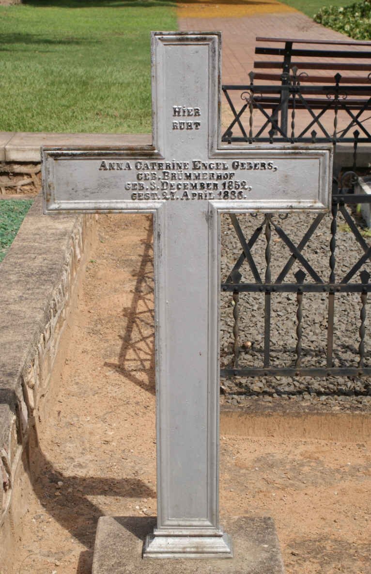 GEBERS Anna Caterine Engel nee BRÜMMERHOF 1852-1886