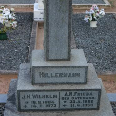 HILLERMANN J.H. Wilhelm 1884-1972 &amp; A.M. Frieda GATHMANN 1888-1958