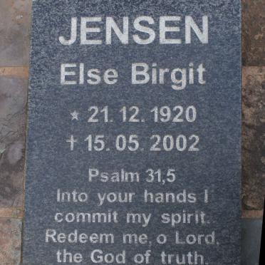 JENSEN Else Birgit 1920-2002