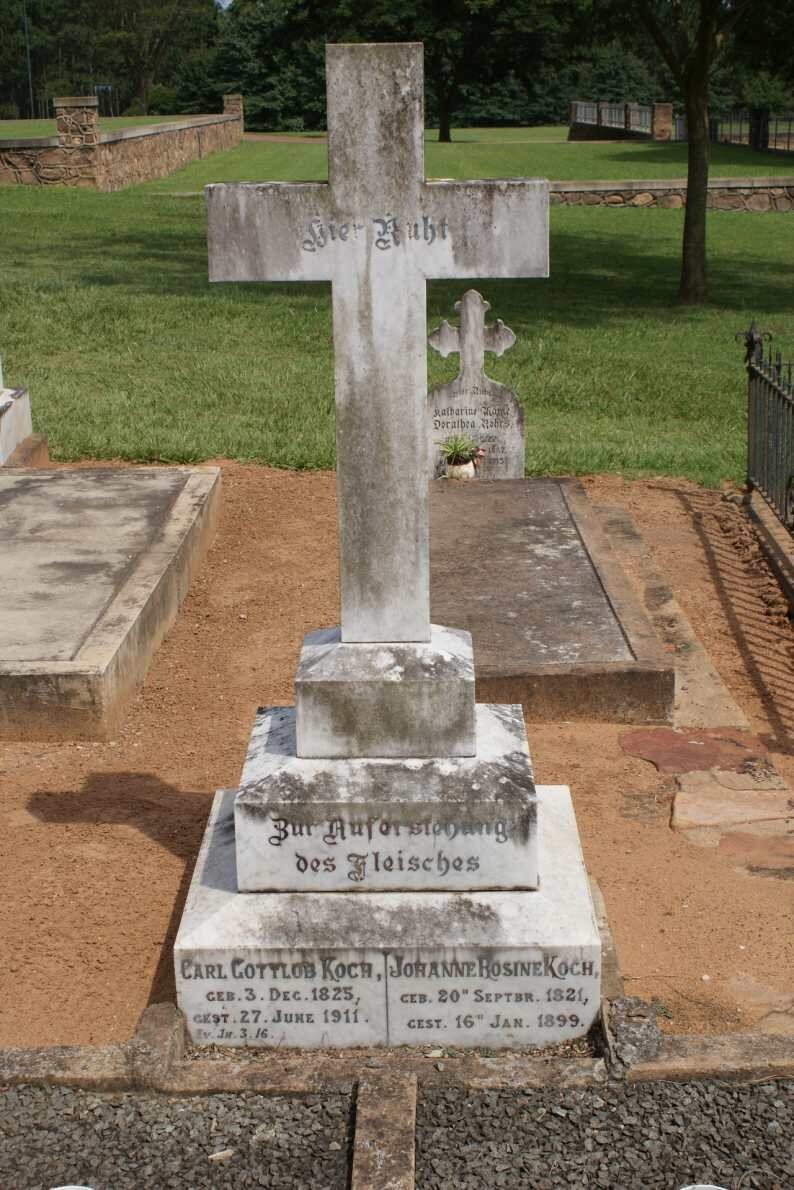 KOCH Carl Gottlob 1825-1911 &amp; Johanne Rosine 1821-1899