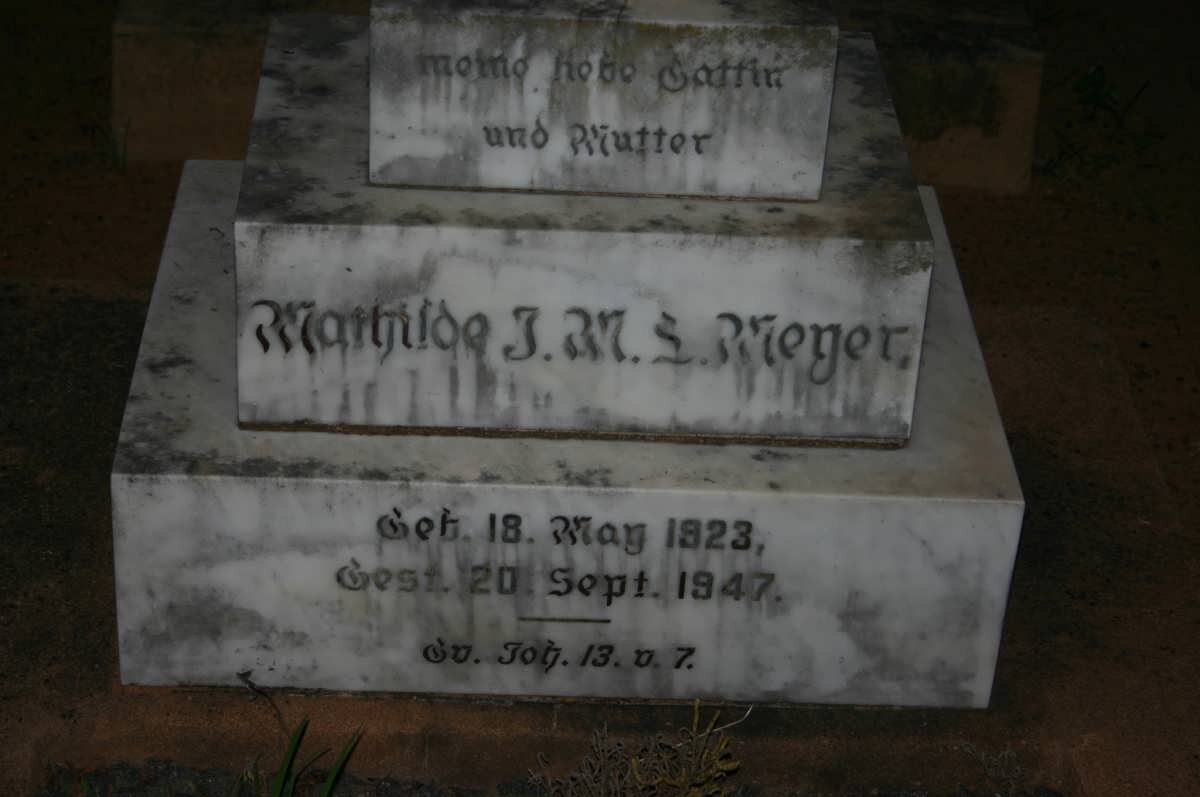 MEYER Mathilde J.M.L. 1923-1947