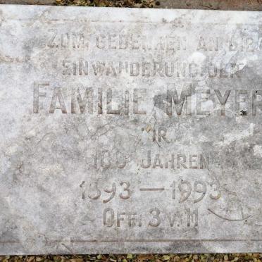 MEYER Familie 1893-1993