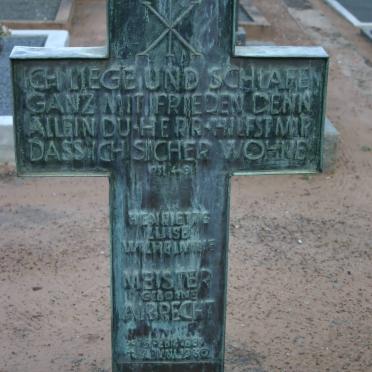 MEISTER Karl Robert 1878-1958 &amp; Henriette Luise Wilhelmine ALBRECHT 1884-1930