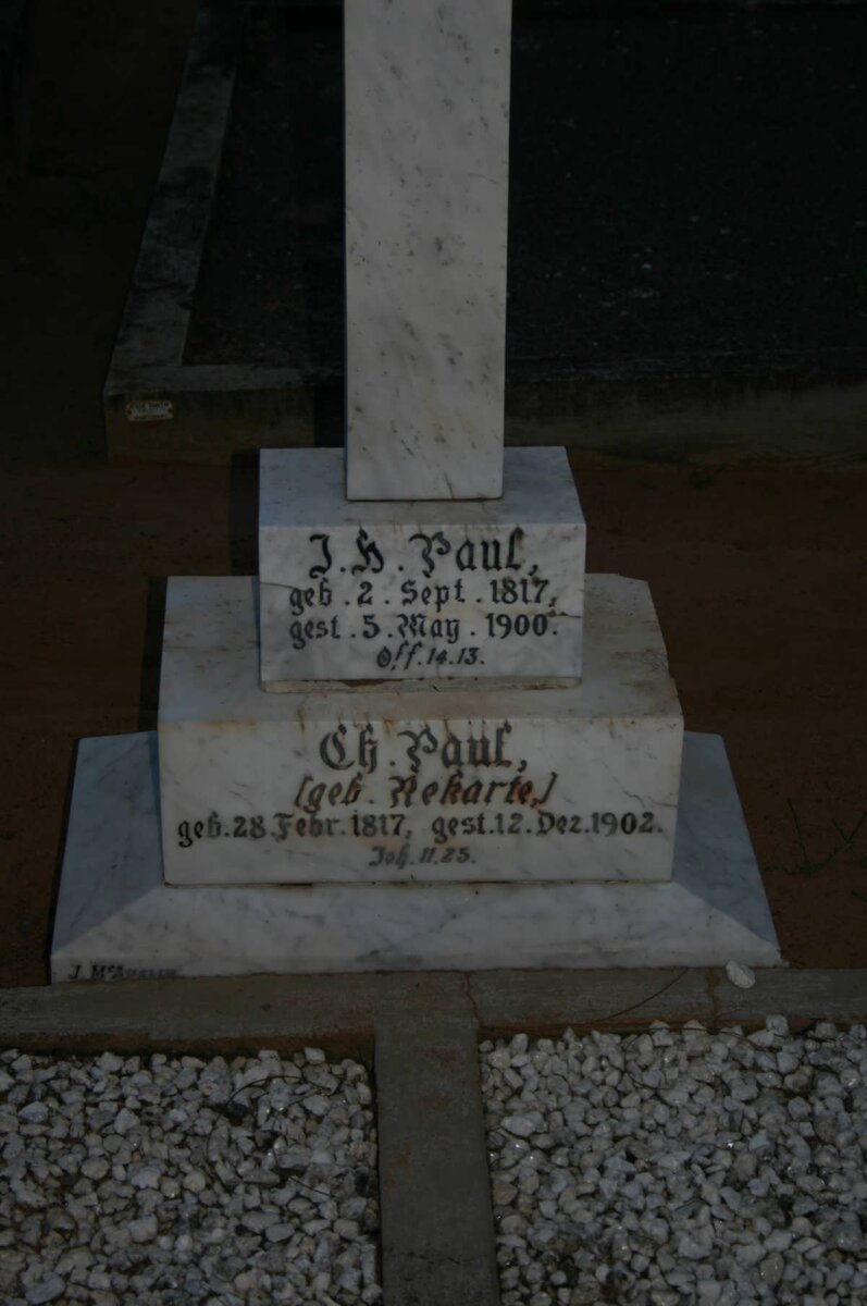 PAUL J.H. 1817-1900 &amp; C.H. REKARTE 1817-1902