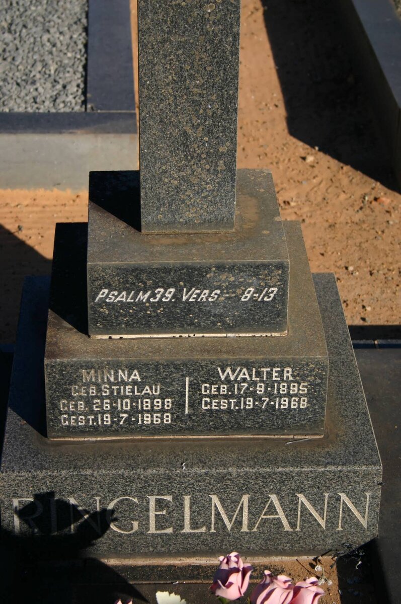 RINGELMANN Walter 1895-1968 &amp; Minna STIELAU 1898-1968