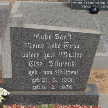 SCHRENK Else nee VON AHLFTEN 1901-1978