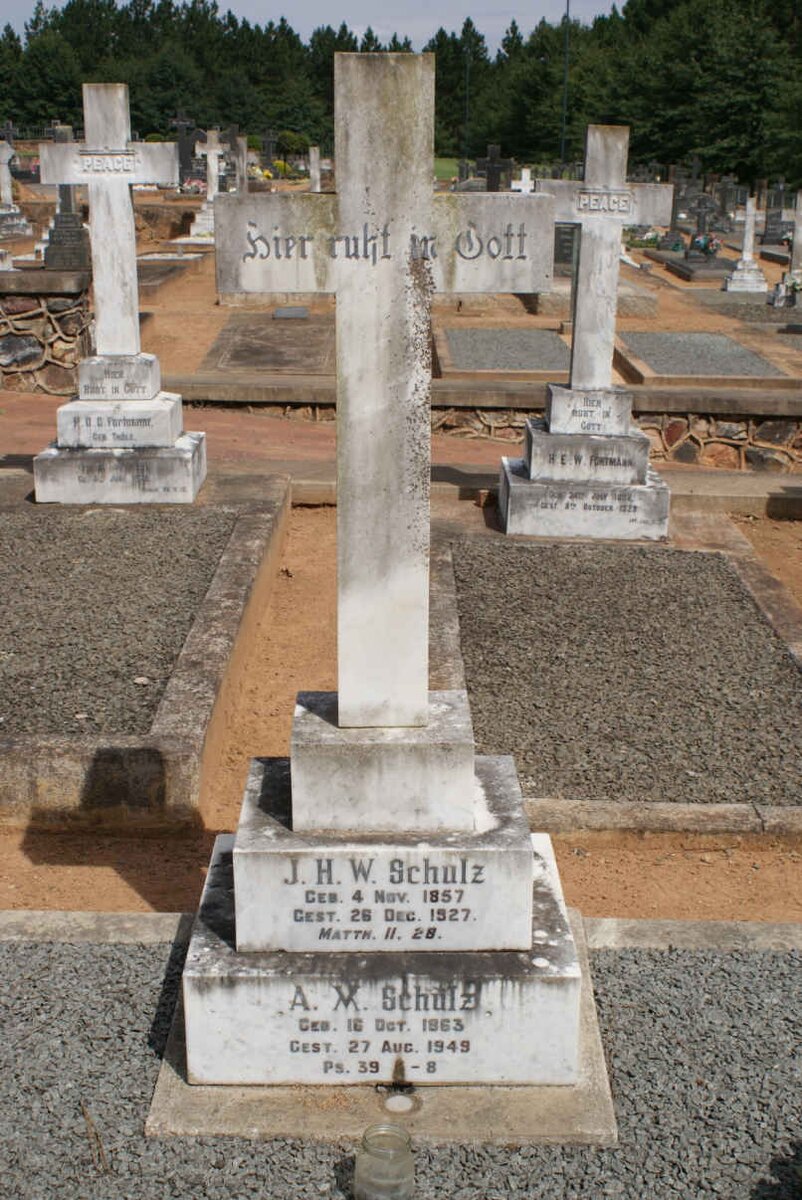 SCHULZ J.H.W. 1857-1927 &amp; A.M. 1863-1949