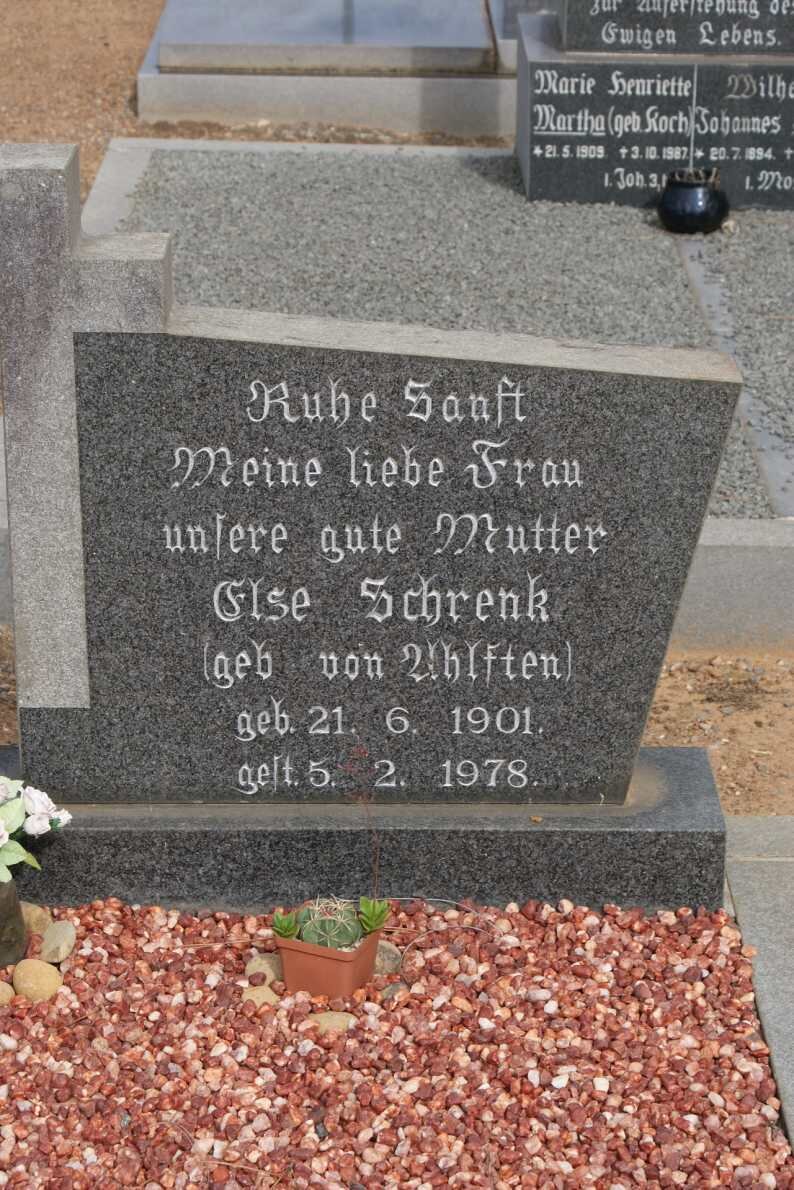 SCHRENK Else nee VON AHLFTEN 1901-1978