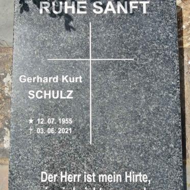 SCHULZ Gerhard Kurt 1955-2021