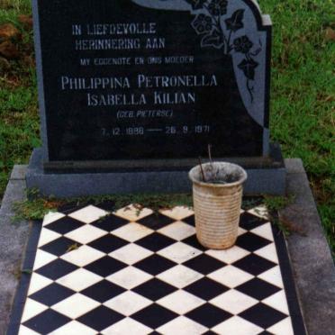 KILIAN Philippina Petronella Isabella nee PIETERSE 1898-1971