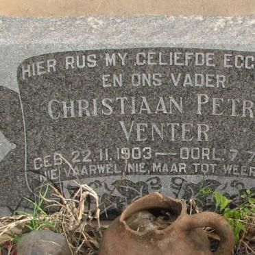 VENTER Christiaan Petrus 1903-1963