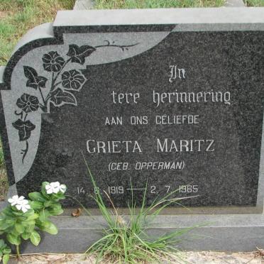 MARITZ Grieta nee OPPERMAN 1919-1965