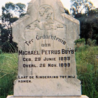 BUYS Michael Petrus 1899-1899