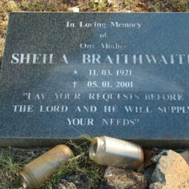 BRAITHWAITE Sheila 1921-2001