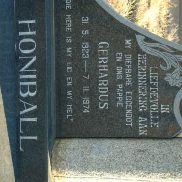 HONIBALL Gerhardus 1923-1974