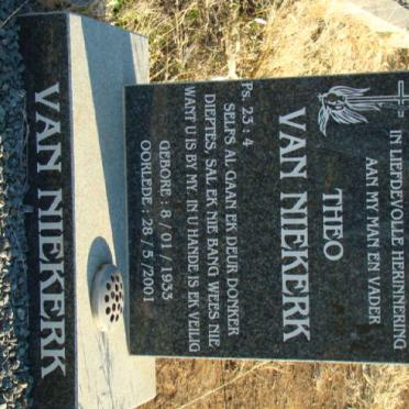 NIEKERK Theo, van 1933-2001