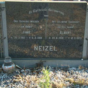 NEIZEL Albert 1908-1973 &amp; Janie 1902-1985