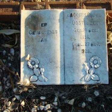 OOSTHUIZEN Jacobus Gouws 1896-1928