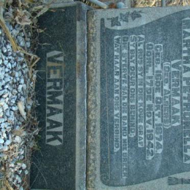 VERMAAK Martha Petronella nee ALBERS 1874-1942