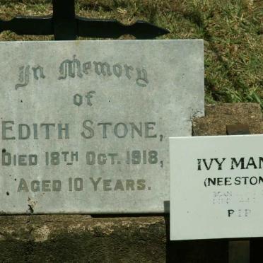 STONE Edith -1918 :: MANN Ivy nee STONE