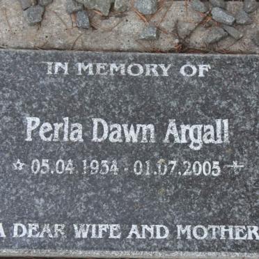 ARGALL Perla Dawn 1934-2005