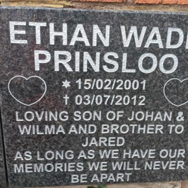 PRINSLOO Ethan Wade 2001-2012