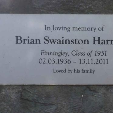 HARRISON Brian Swainston 1936-2011