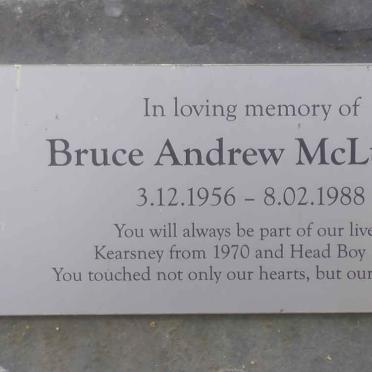 McLUCKIE Bruce Andrew 1956-1988