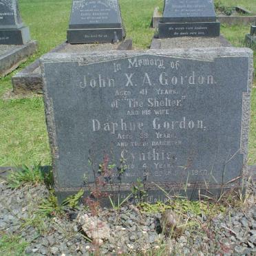 GORDON John X.A. &amp; Daphne :: GORDON Cynthia -1950