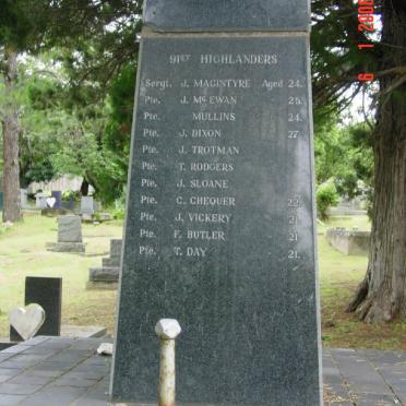 4. Zulu War Memorial 1879