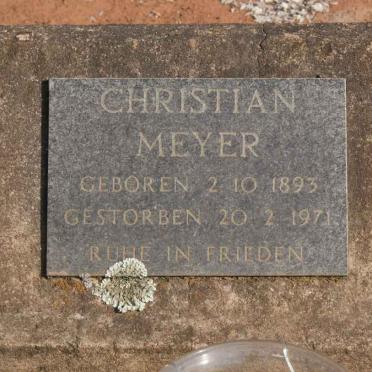 MEYER Christian 1893-1971