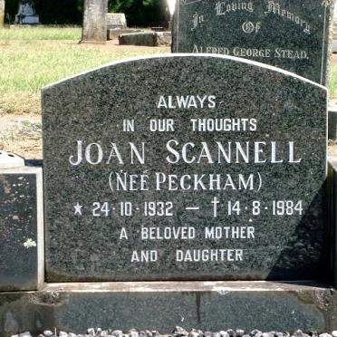 SCANNELL Joan nee PECKHAM 1932-1984