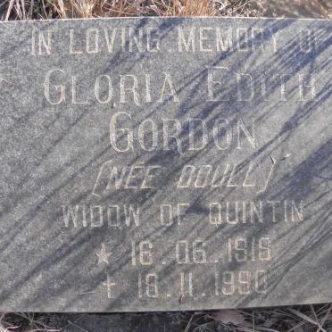 GORDON Gloria Edith nee DOULL 1918-1990