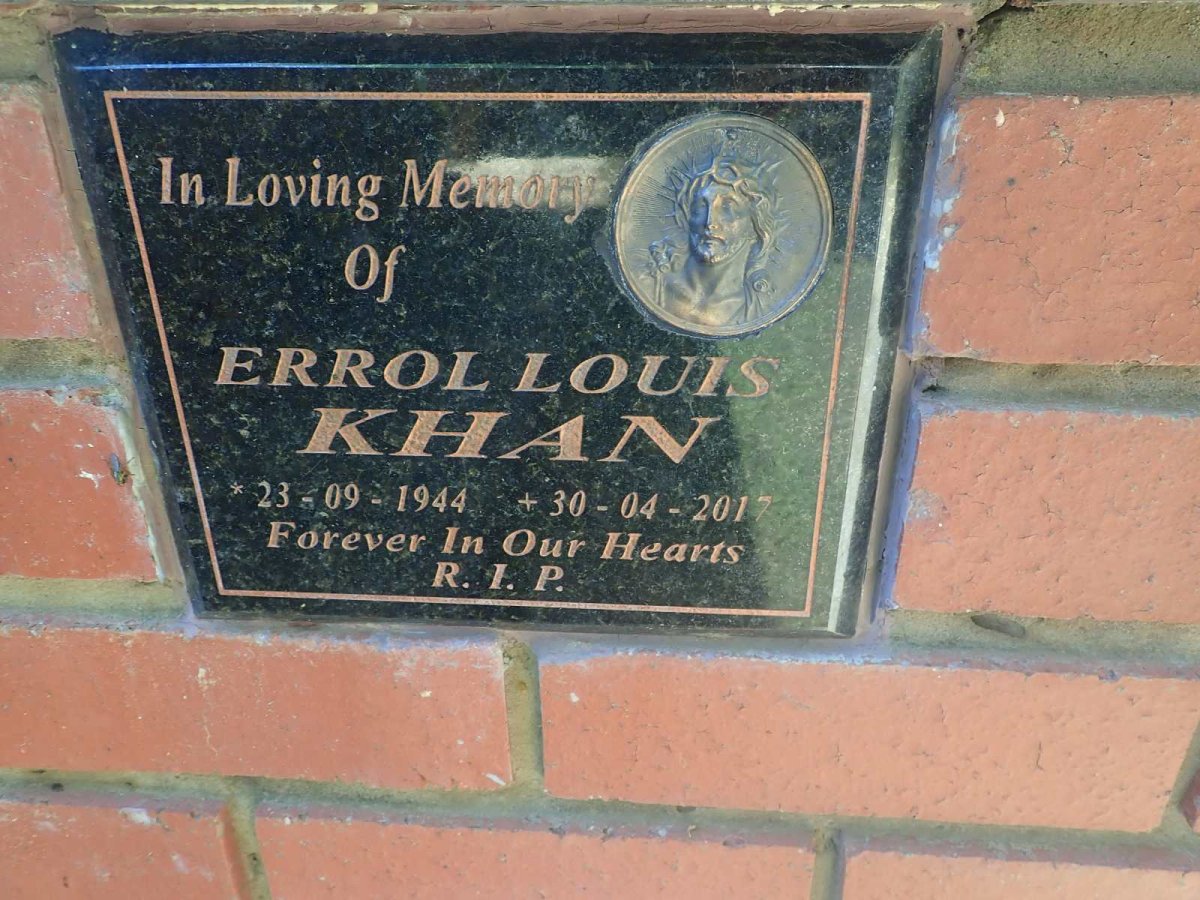 KHAN Errol Louis 1944-2017