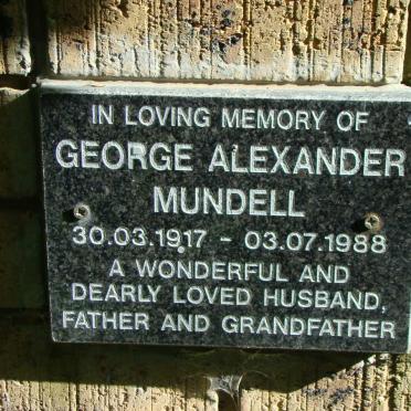 MUNDELL George Alexander 1917-1988