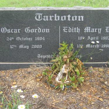 TARBOTON Oscar Gordon 1904-2000 &amp; Edith Mary Doreen 1907-1998