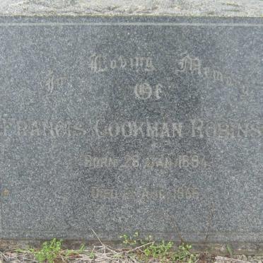 ROBINSON Francis Cookman 1894-1956