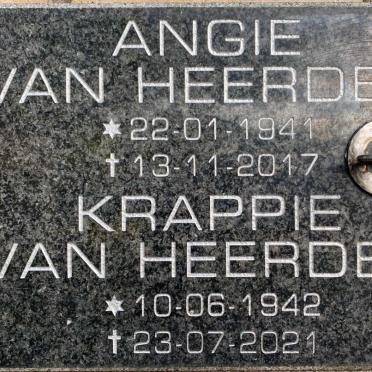 HEERDEN Krappie, van 1942-2021 &amp; Angie 1941-2017